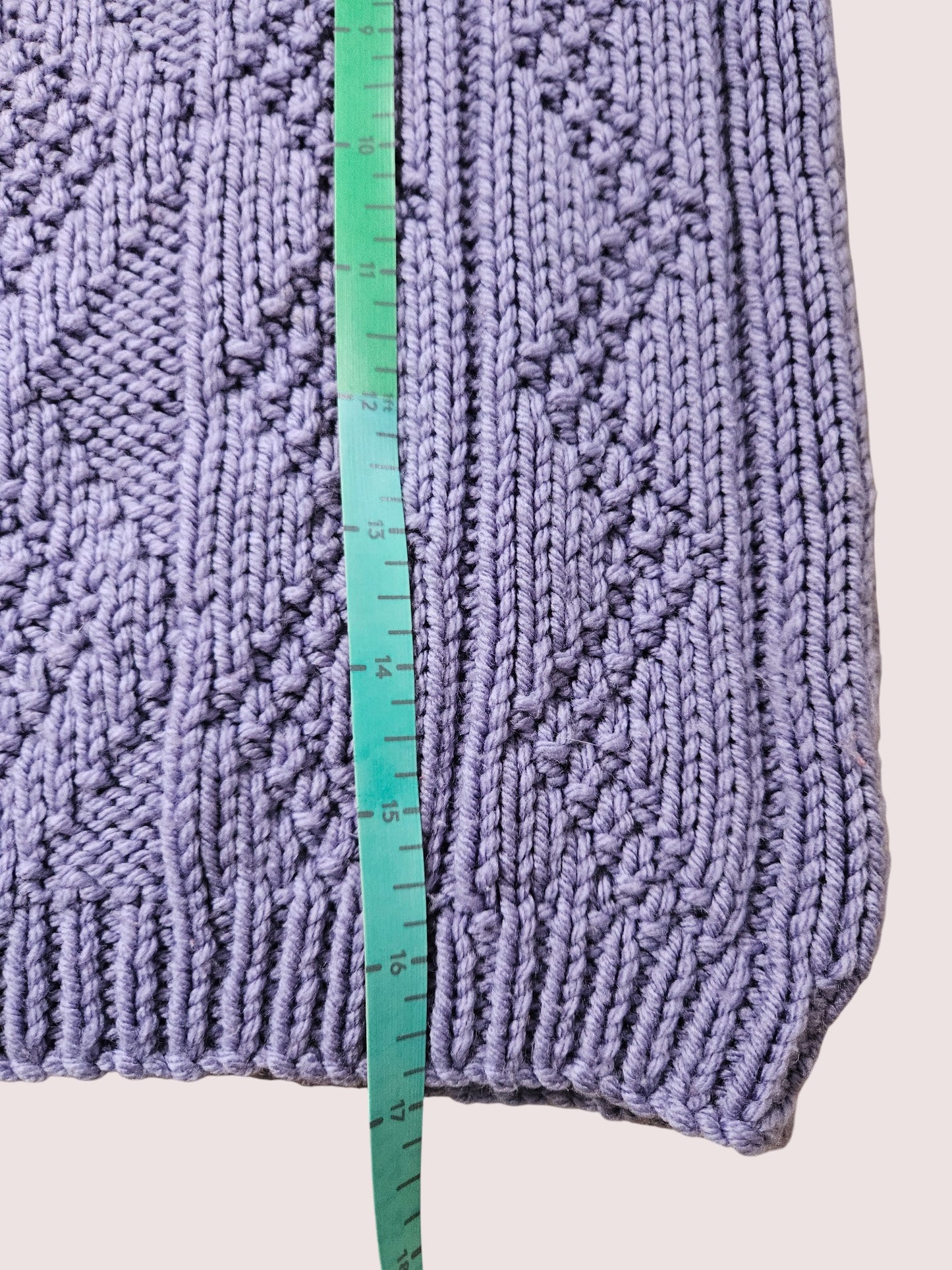 Mauve handknit sweater 4-6T