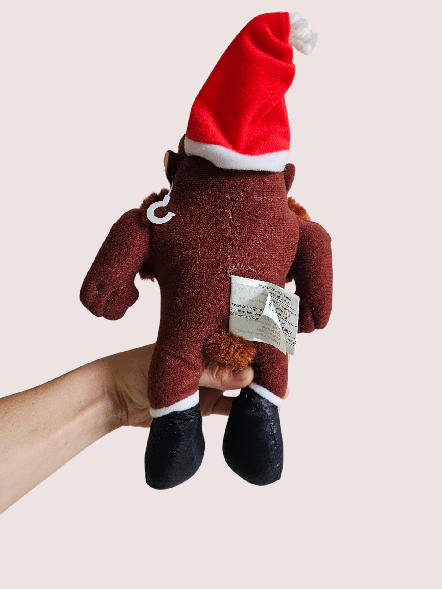 Vintage holiday Taz plush/ornament