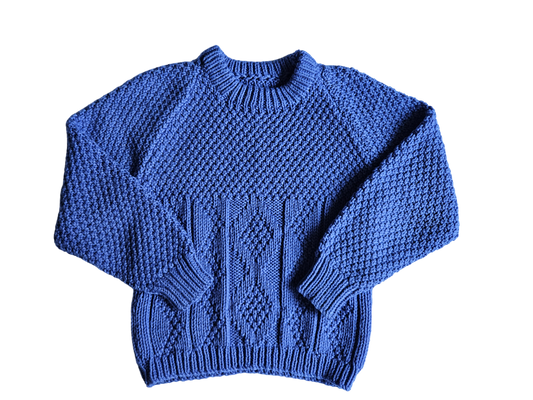 Mauve handknit sweater 4-6T