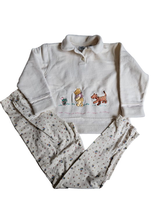 Vintage Disney Winnie the Pooh two piece lounge set 10-12Y