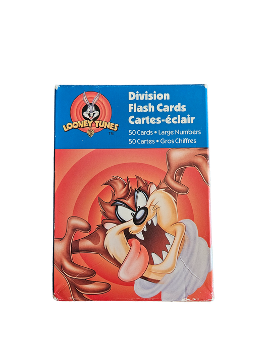 Vintage Looney Tunes division flash cards