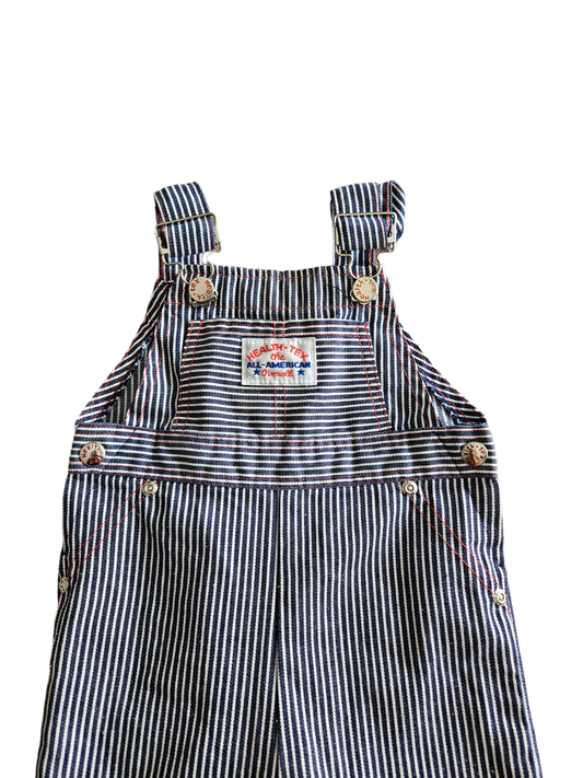 Vintage Health-Tex hickory stripe overalls 18m