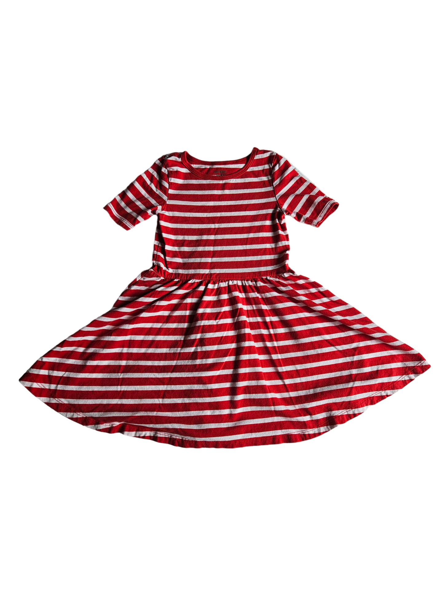 Carters red striped dress 5T