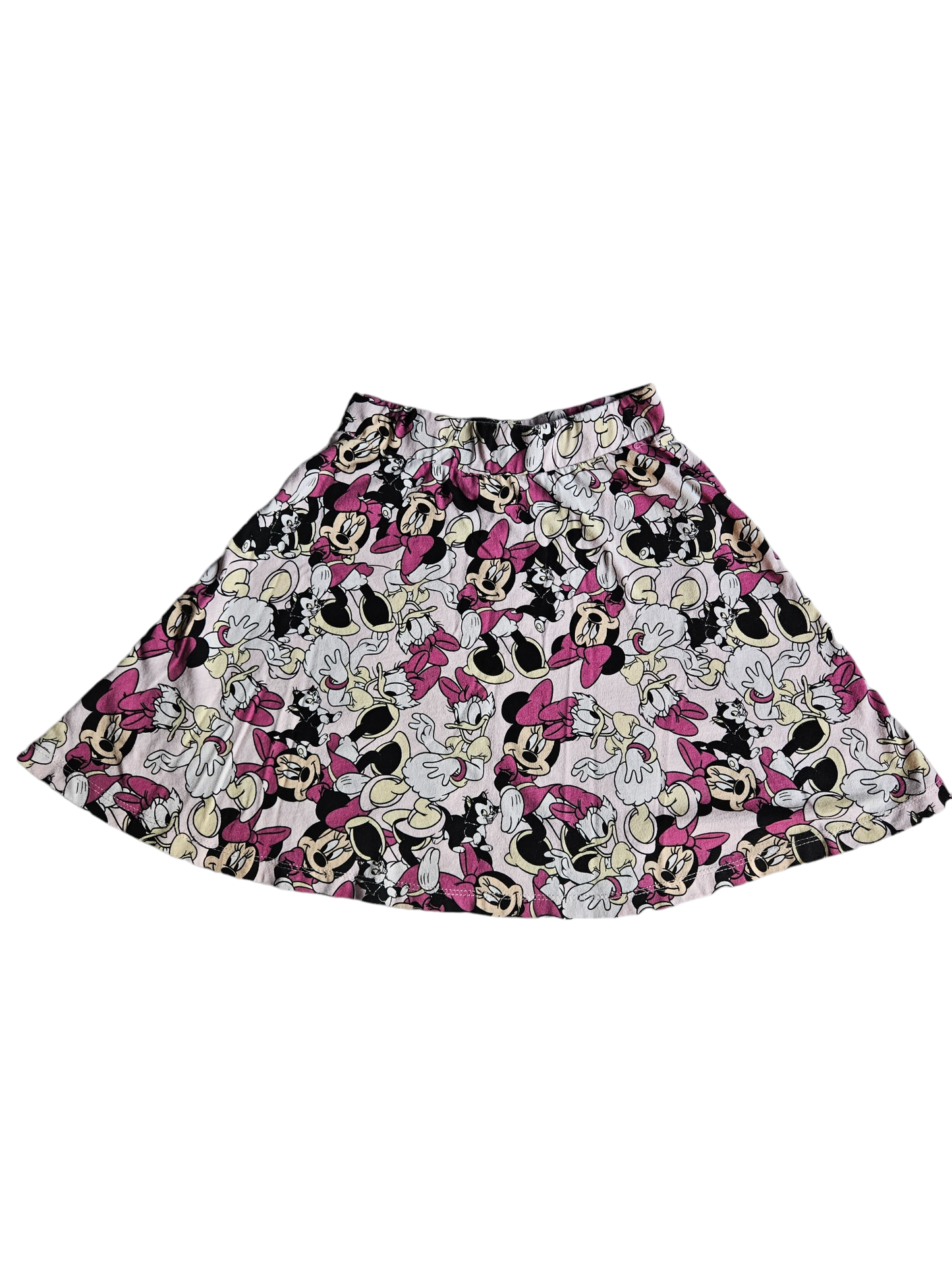 Disney Minnie, Daisy and Marie circle skirt Tagged 128, approx 7-8y