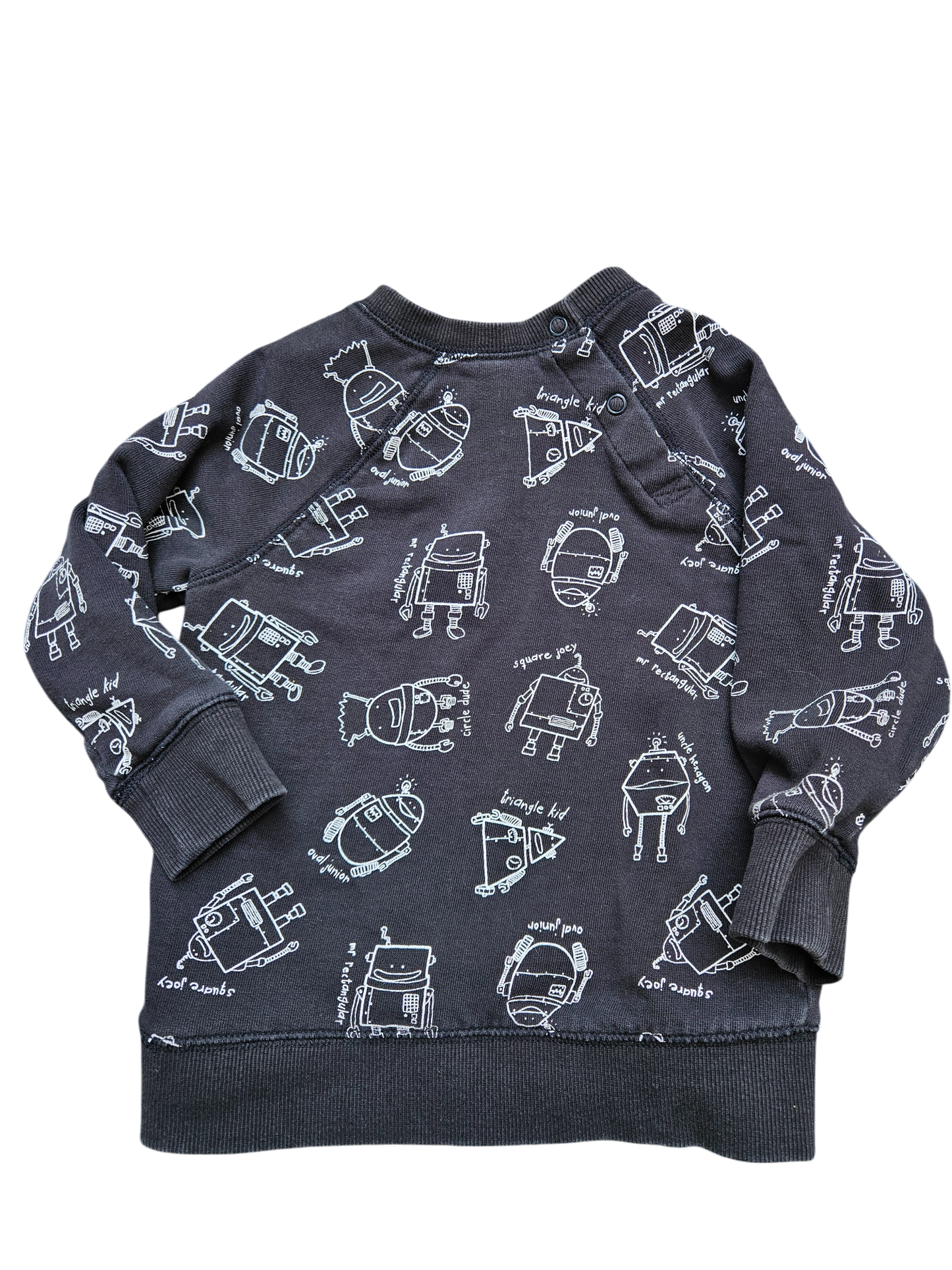 H&M shape robots crewneck 1.5-2y