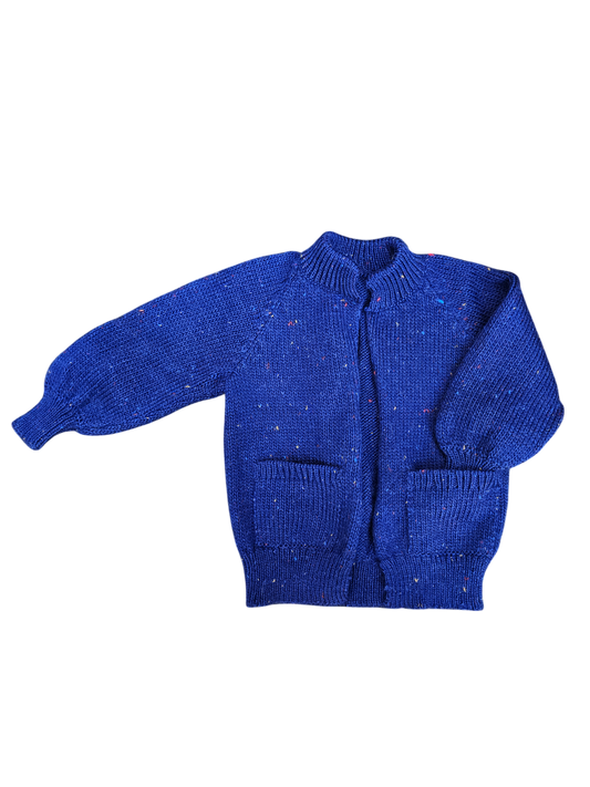 Handknit wool open cardigan 4T