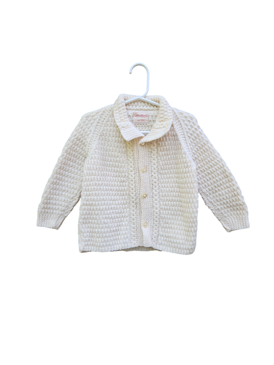 Handknit cardigan approx 3-4T