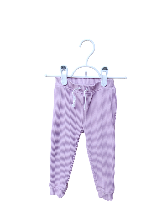 babygap lilac ribbed pants 18-24M