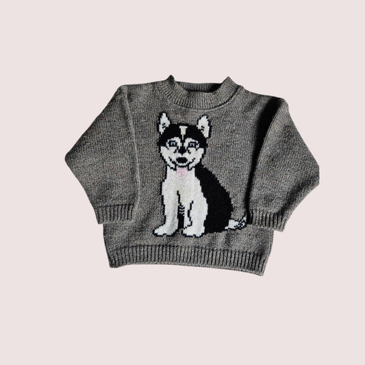 Wool blend dog sweater Made in France 3-4T