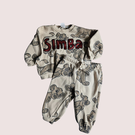 H&M Lion King two piece set 4-6M