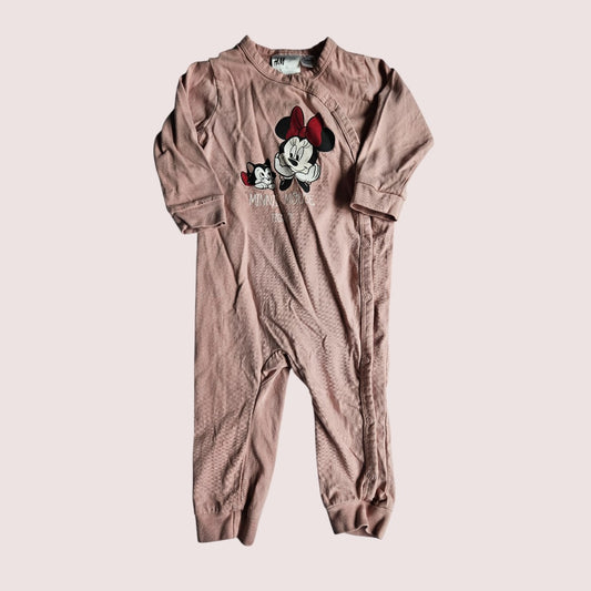 H&M Disney Minnie Mouse and Figaro romper sleeper 6-9M