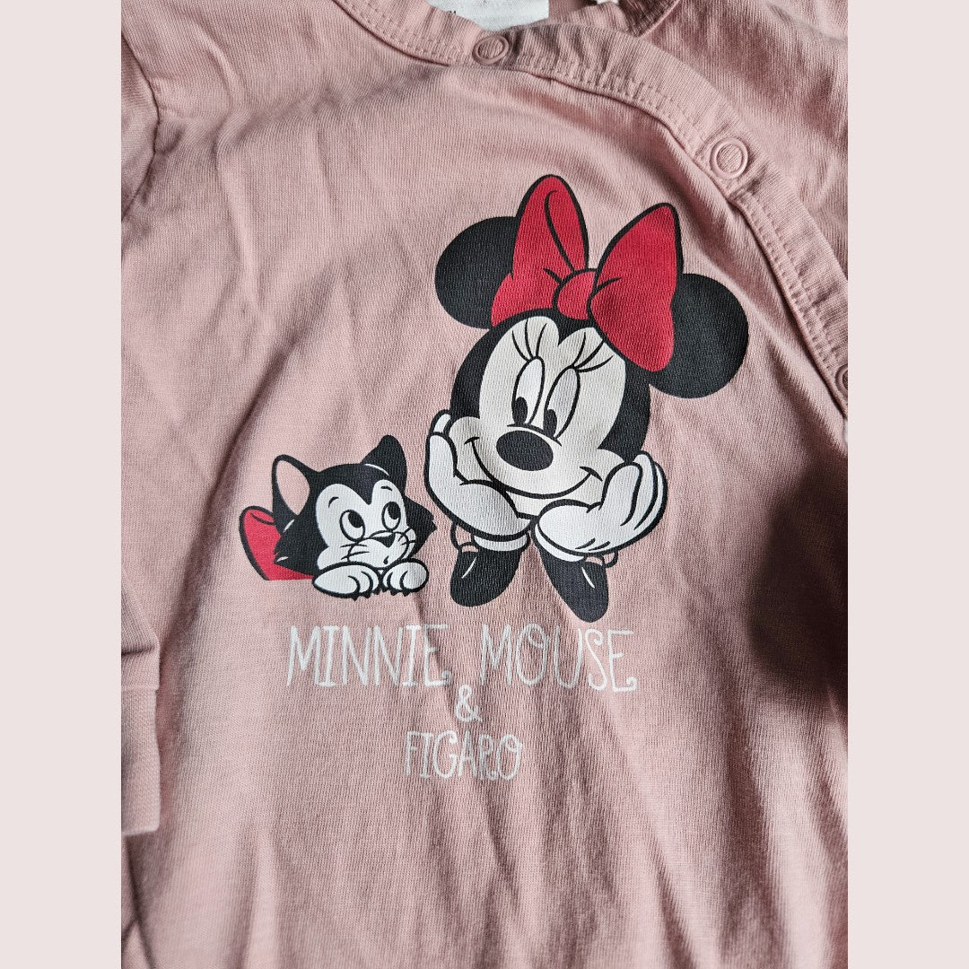 H&M Disney Minnie Mouse and Figaro romper sleeper 6-9M