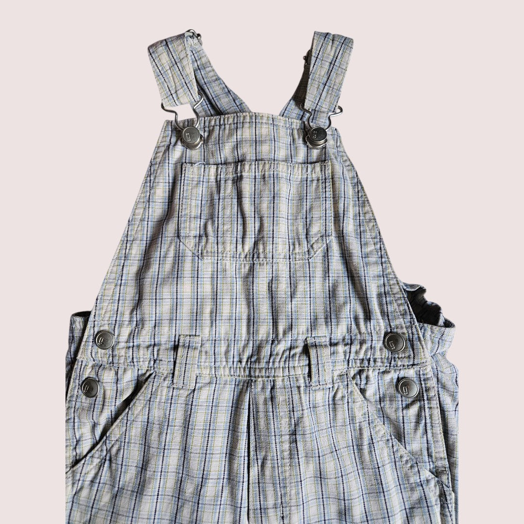 Gymboree plaid overalls 3-4T