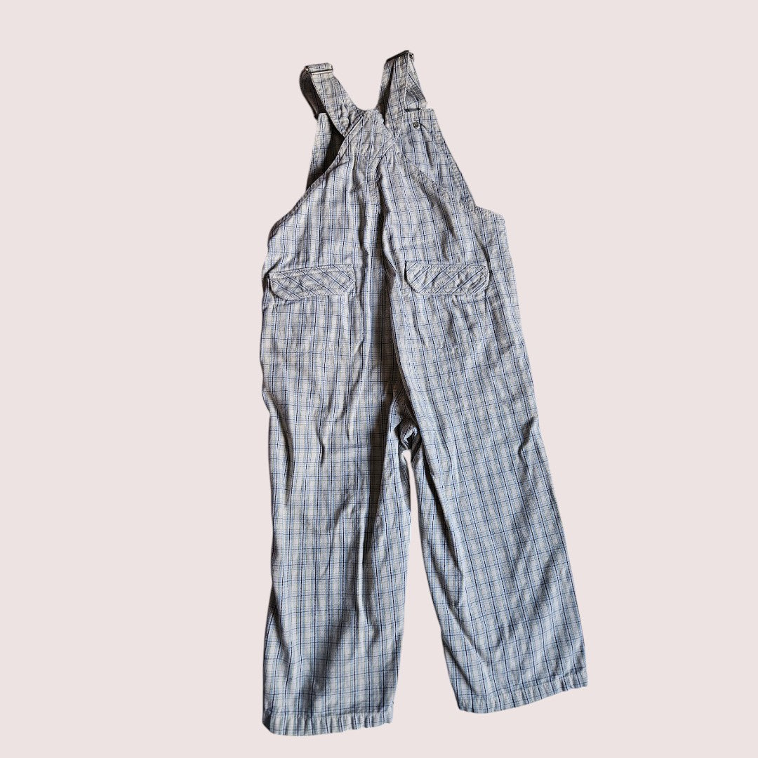 Gymboree plaid overalls 3-4T