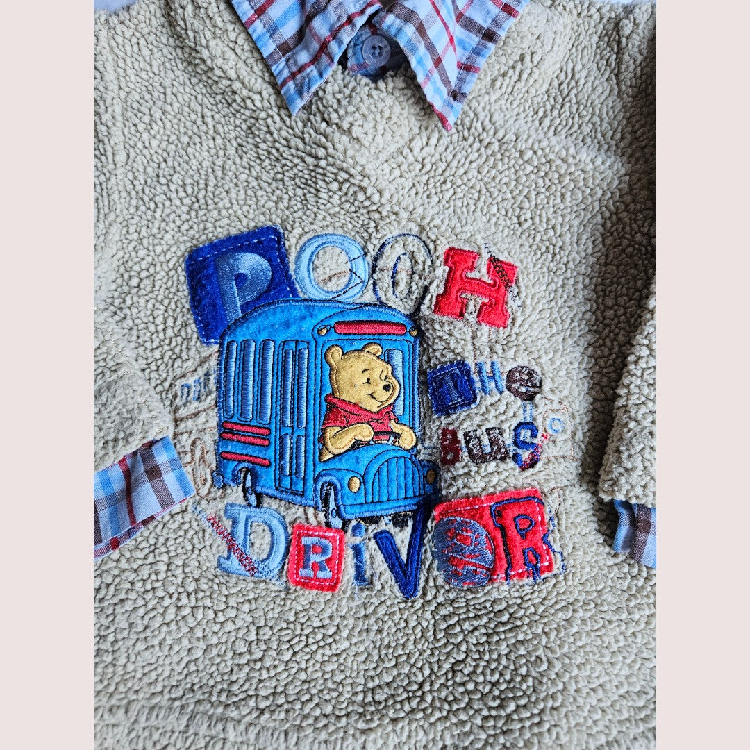 Winnie the Pooh sherpa sweater 12-18m