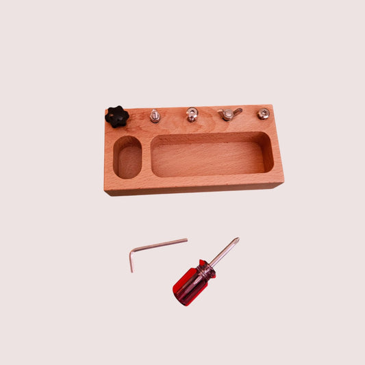 Montessori toddler screwdriver and bolt set