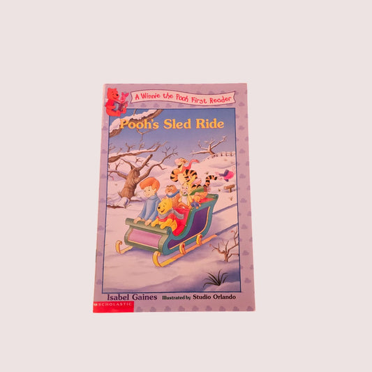 Vintage Winnie the Pooh paperback Pooh's Sled Ride