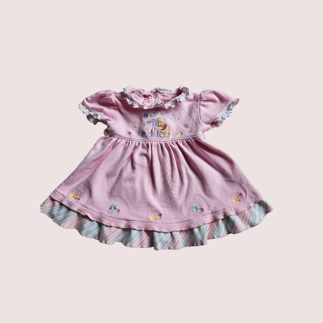 Winnie the Pooh F is for friends dress 6-9m