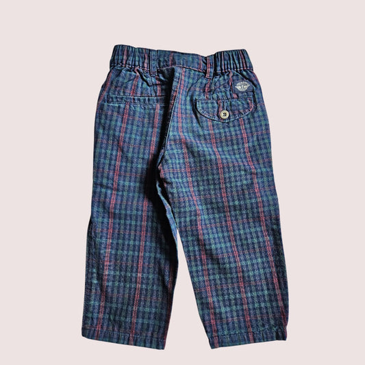 Vintage Dockers/Levis plaid pleat front pants 2T