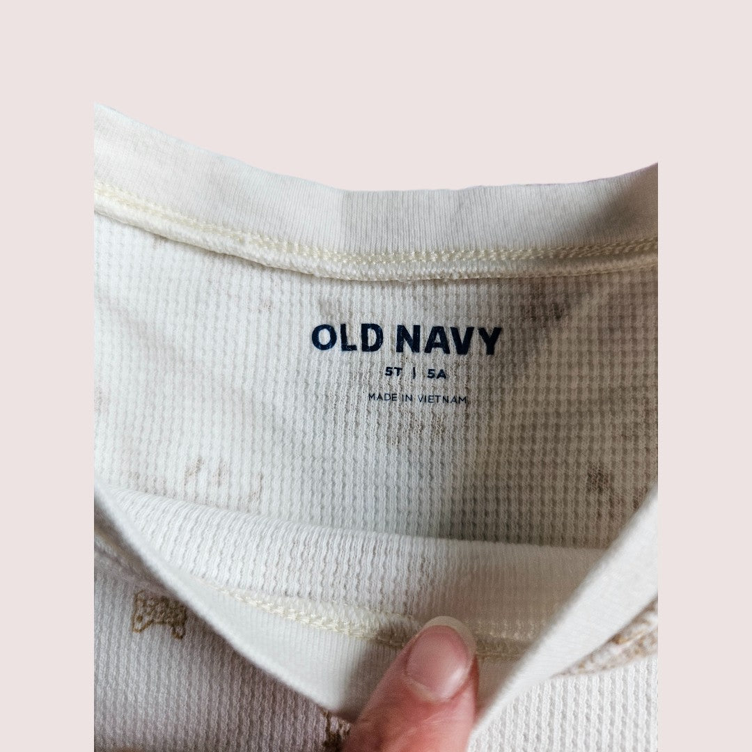 Old Navy waffle long sleeve 5T