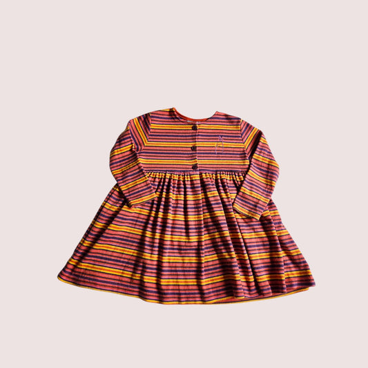 Vintage Genevieve Lapierre striped dress Tagged 3X
