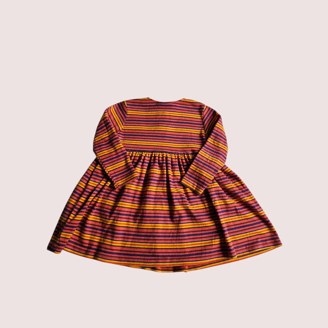 Vintage Genevieve Lapierre striped dress Tagged 3X