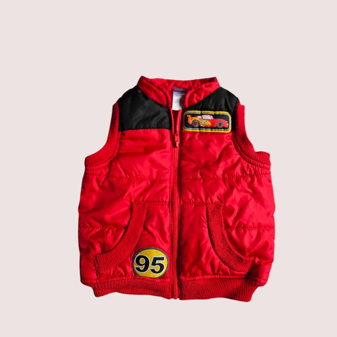 Cars puffer vest 12-18m