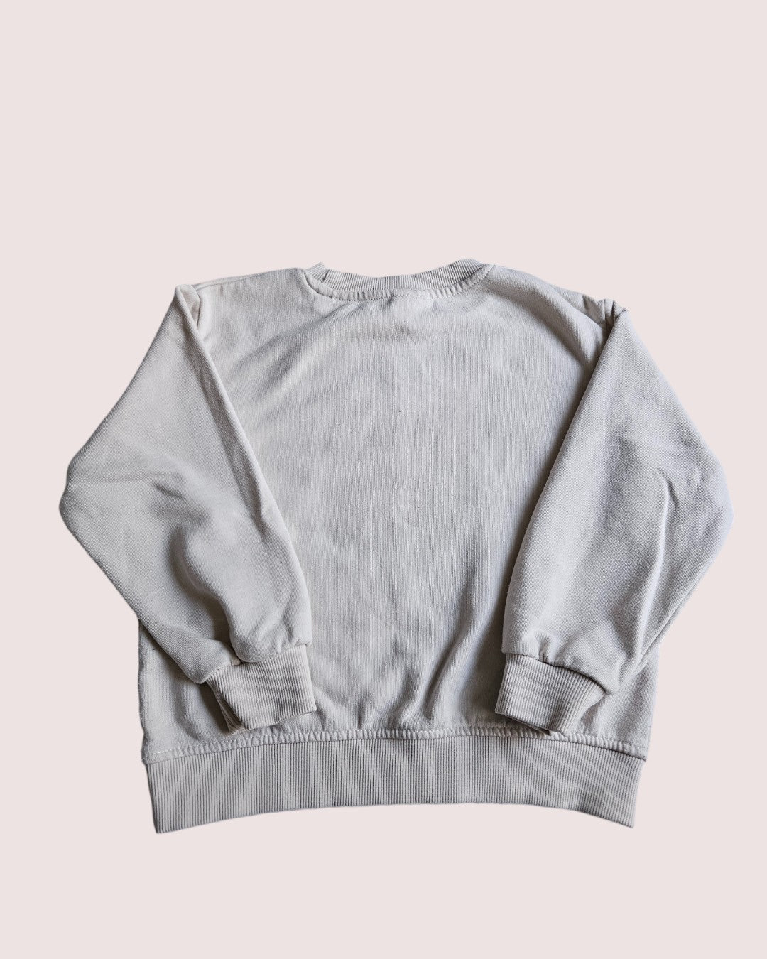 Zara "Beyond Happy" Crewneck 5-6T Cream