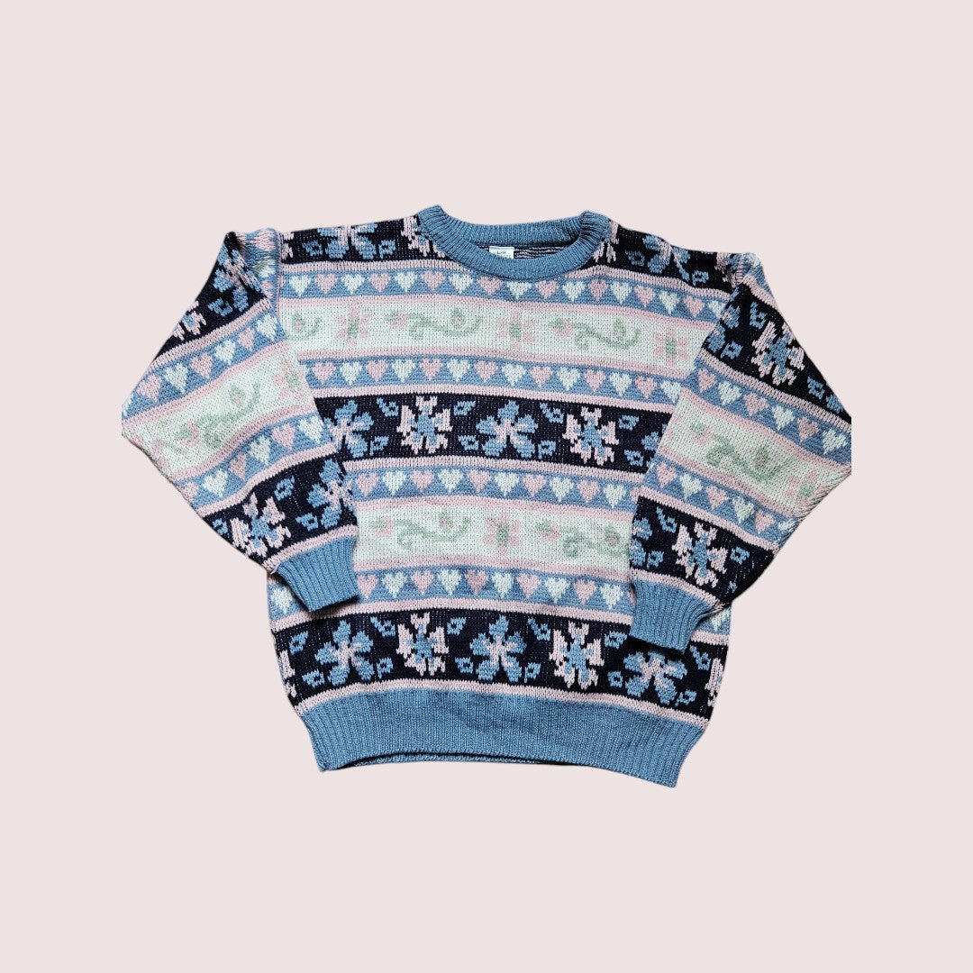 Vintage acrylic knit sweater 8-10Y