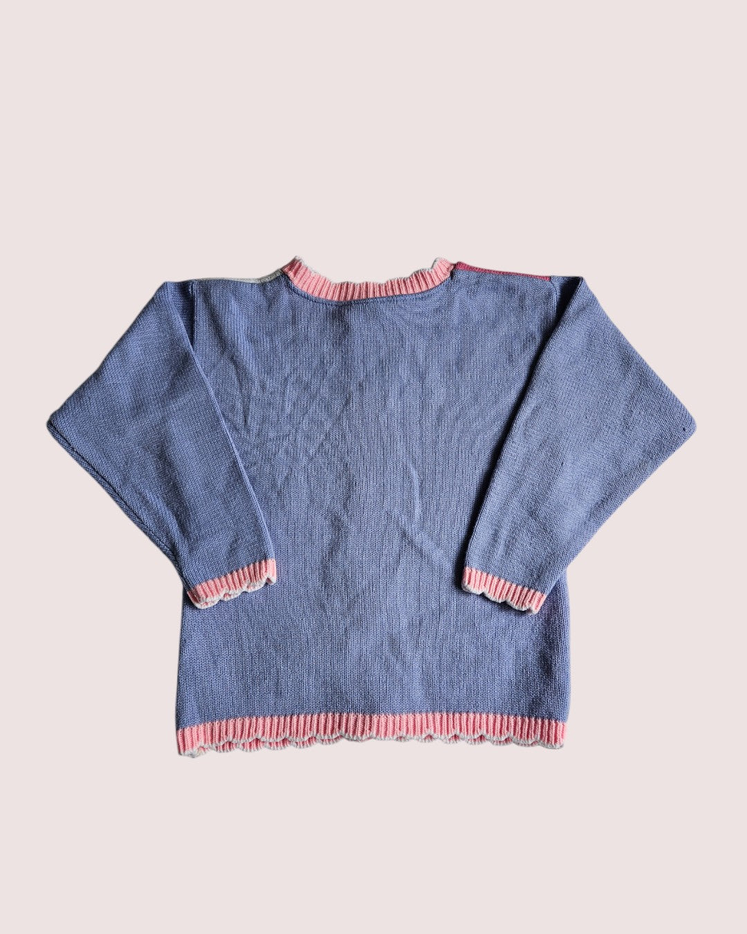 Vintage Avon acrylic knit easter cardigan 3-4T