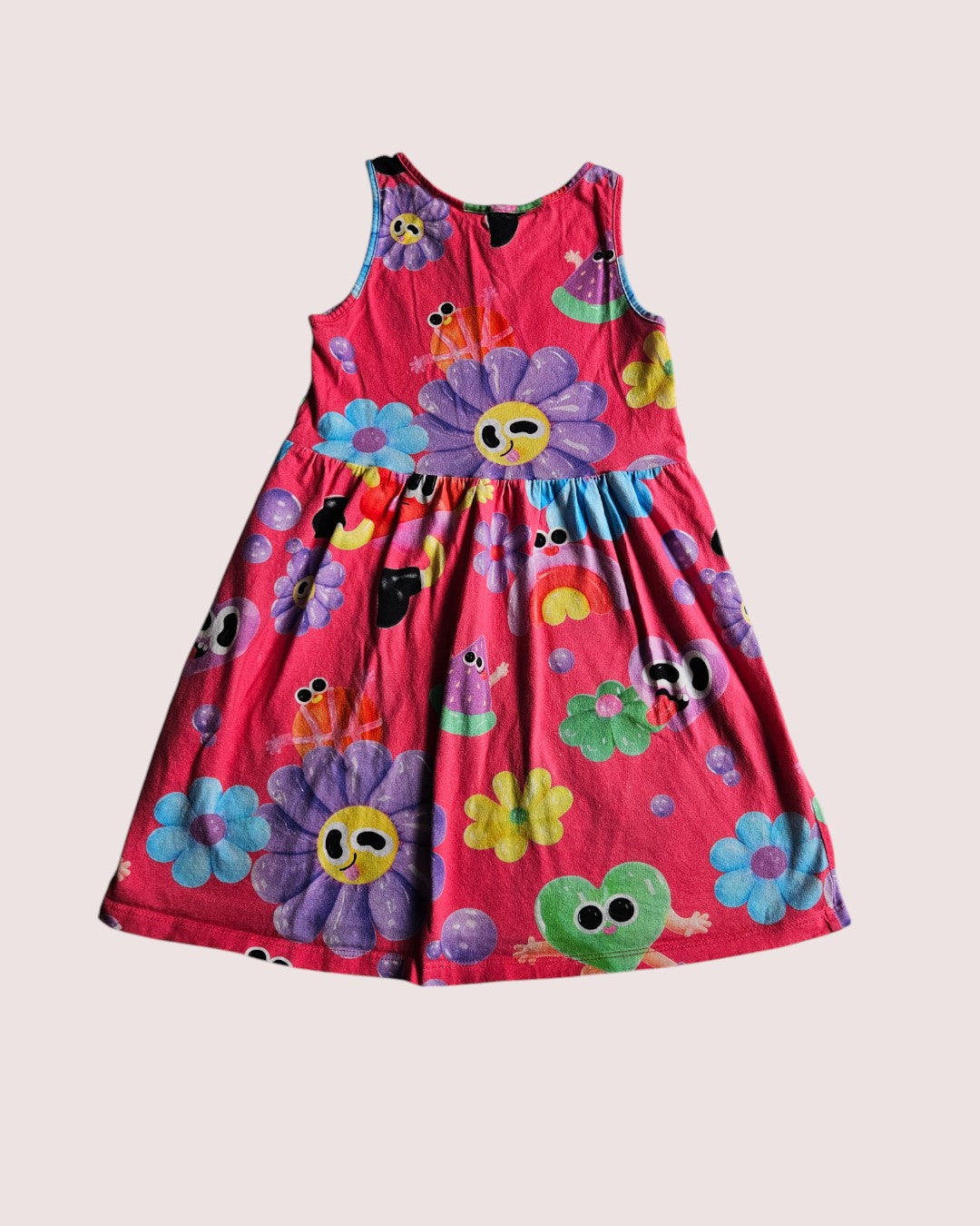 H&M x Eva Crevers collab abstract print dress 4-6Y