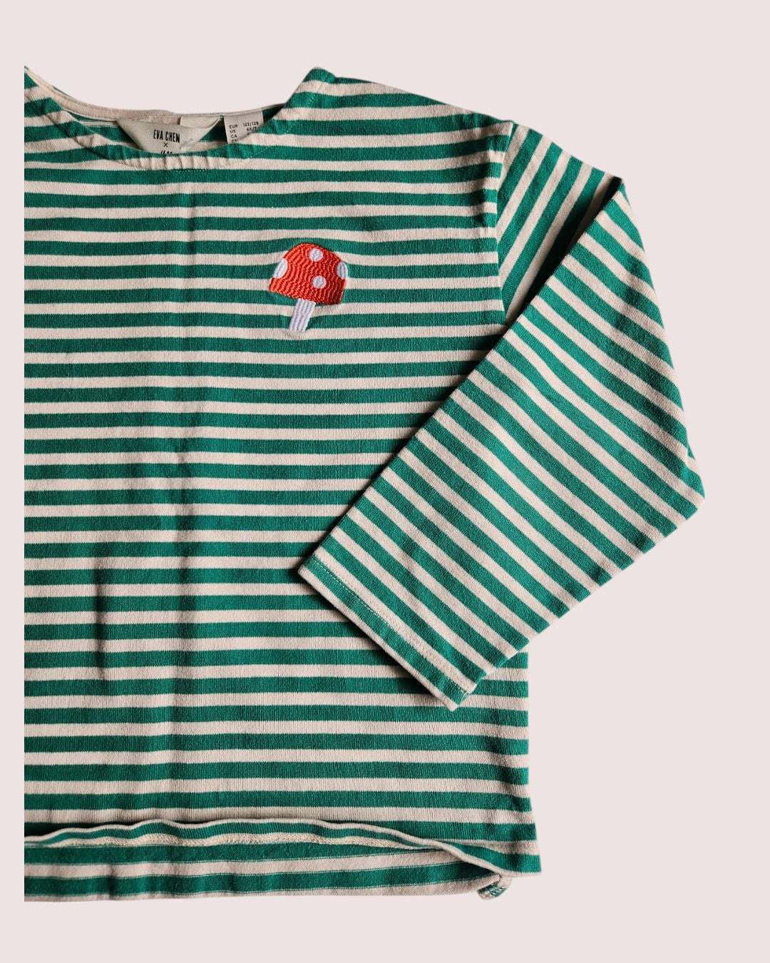 Eva Chen X H&M long sleeve with embroidered mushroom 6-8Y