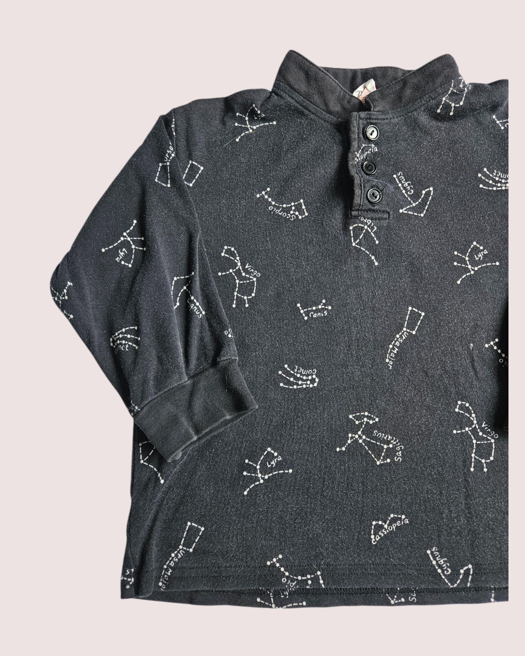 Vintage Kids Only constellation print henley Youth XS