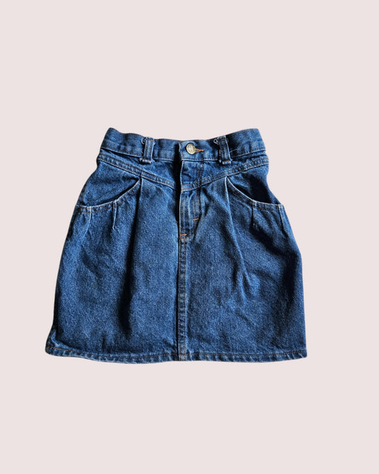 Vintage Oshkosh pleat front denim skirt approx 4-6T