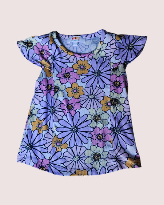 Monkey Bars floral cap sleeve tank top 2-3T