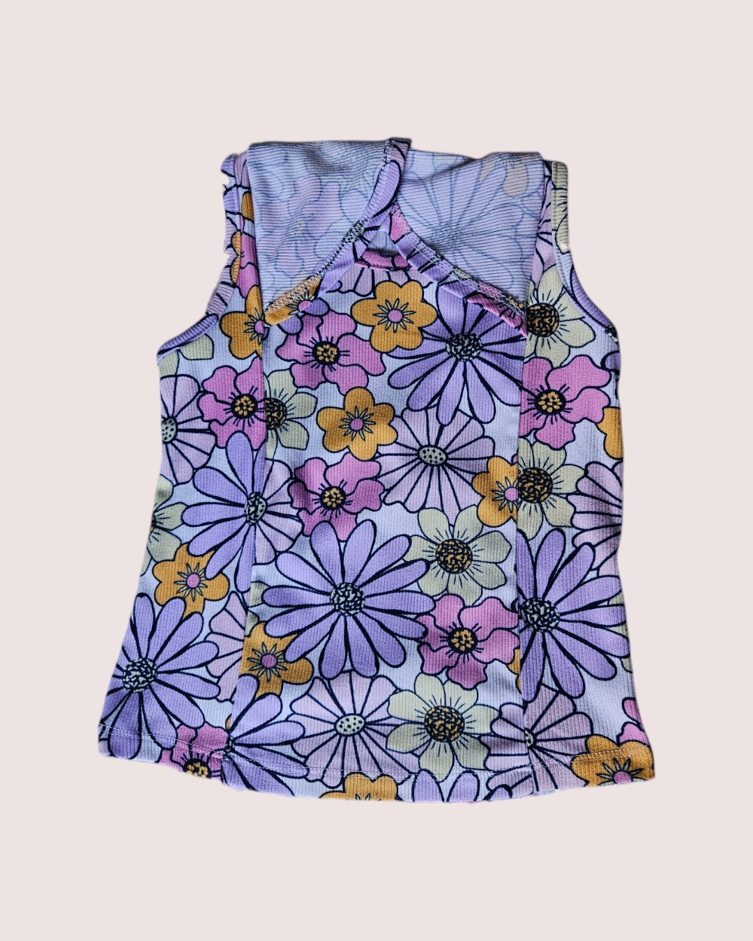 Monkey Bars floral cap sleeve tank top 2-3T