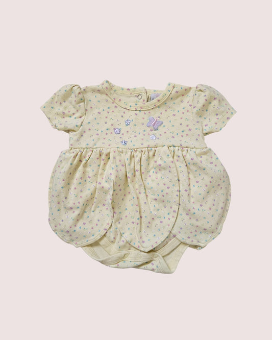 Vintage Sears floral romper with petal skirt Tagged 6m
