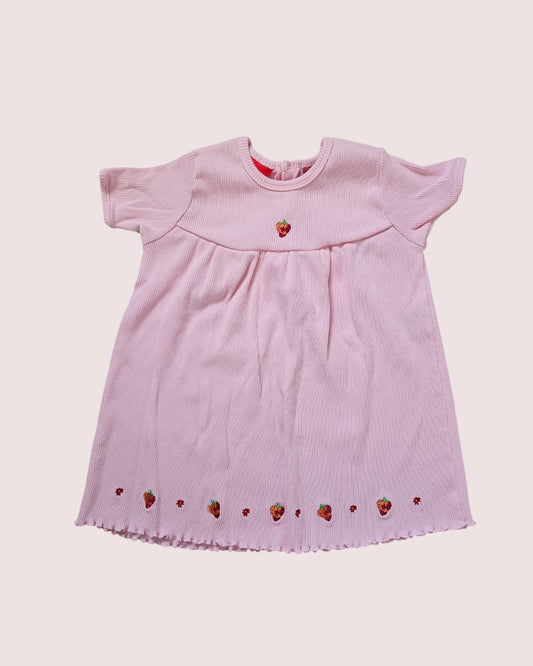 Vintage Ragscals ribbed strawberry dress 24m