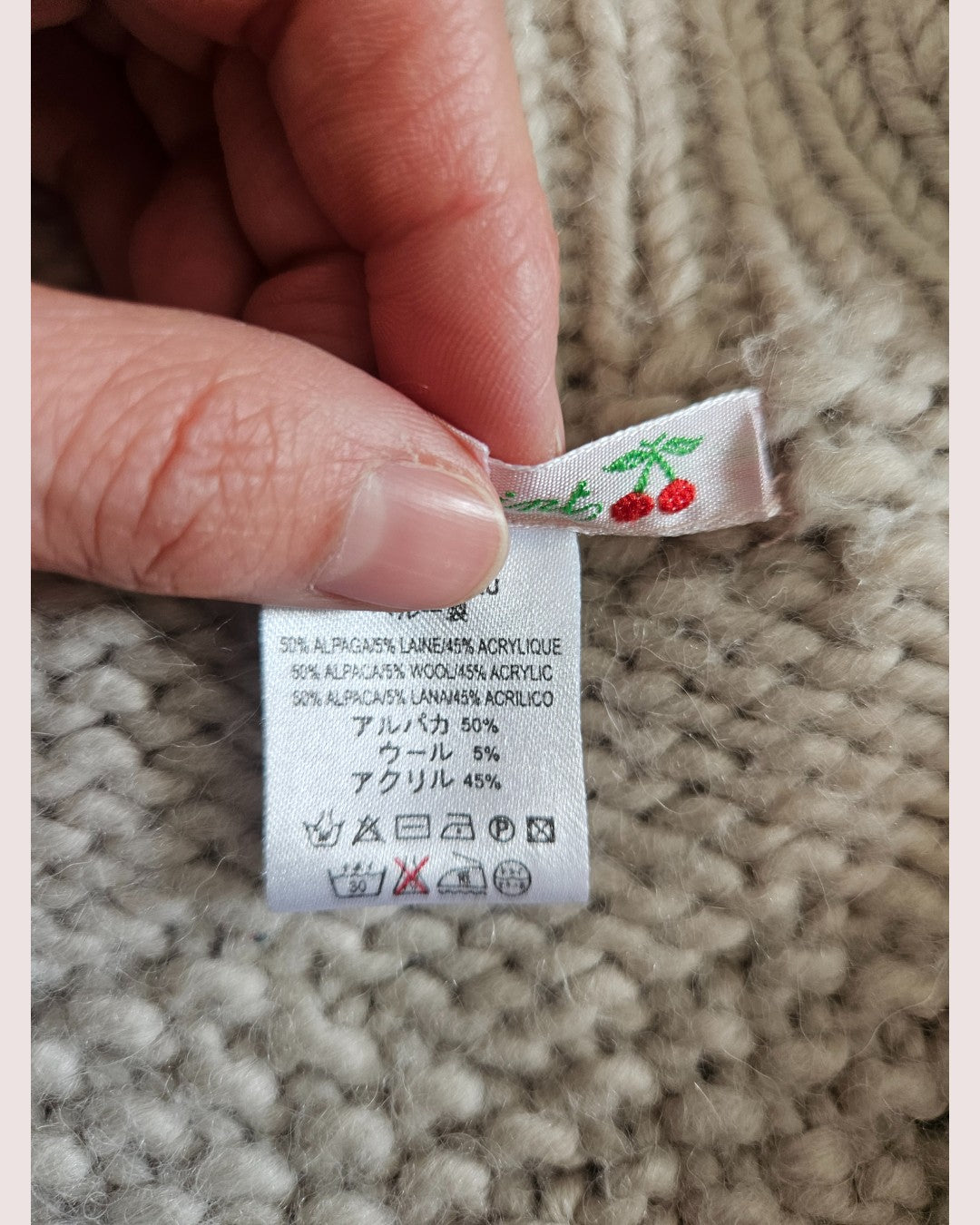 Alpaca and wool blend knit 3-4T