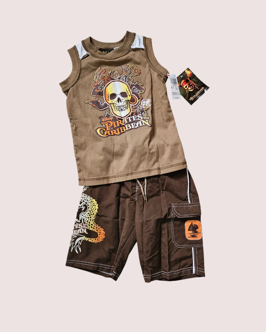 NWT Pirates of the Caribbean Dead Man's Chest (2006) summer set Size 5