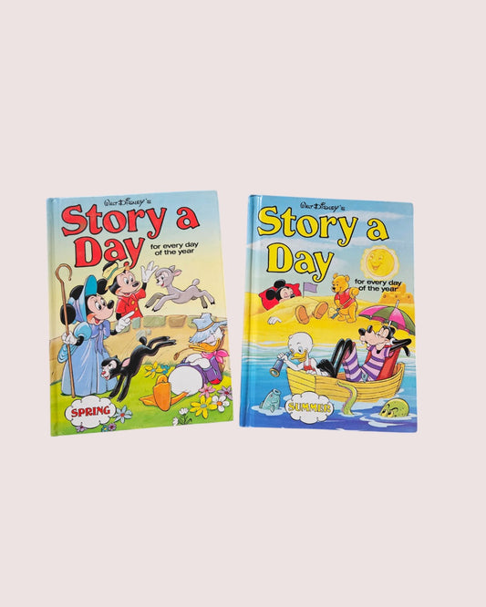 Vintage Disney Story a Day books Spring and Summer
