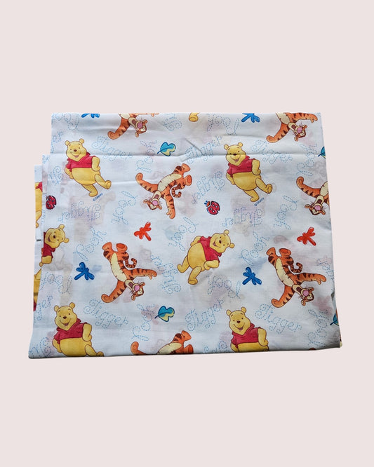 Vintage Winnie the Pooh and Tigger curtain