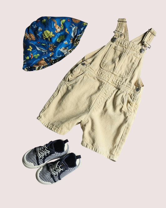 Zara khaki shortalls Tagged 2-3Y