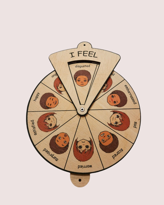 Wooden feelings wheel