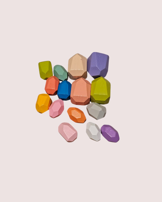 Rainbow stacking stones