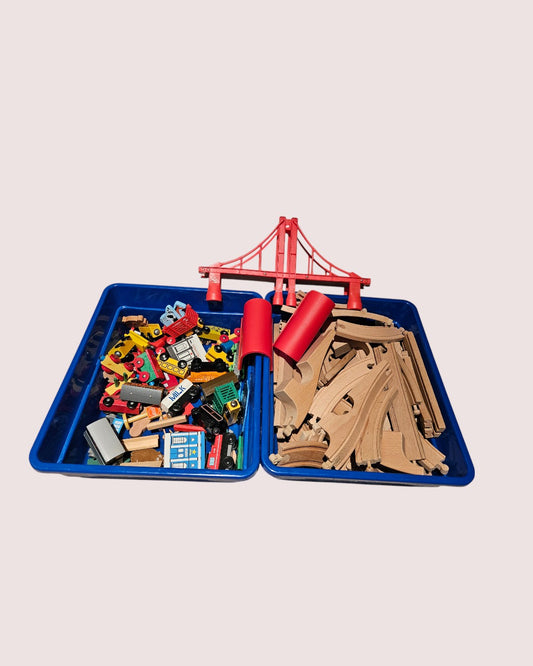 Wooden train set