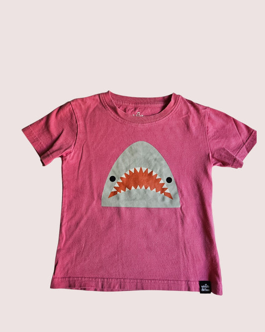 Whistle and Flute shark tee 3-4T