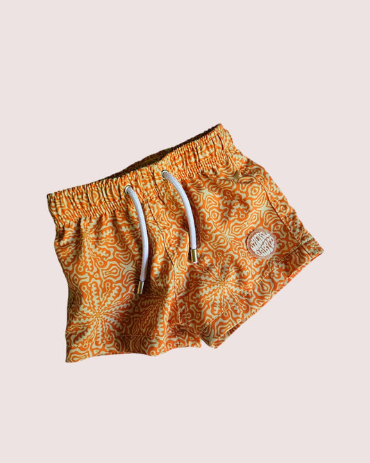 Shore Baby Co lined swim trunks 6-12m
