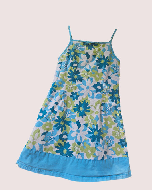 90s floral dress with back cut out Size 4/5