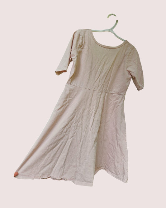 Mini Mioche t shirt dress in blush pink 7/8y